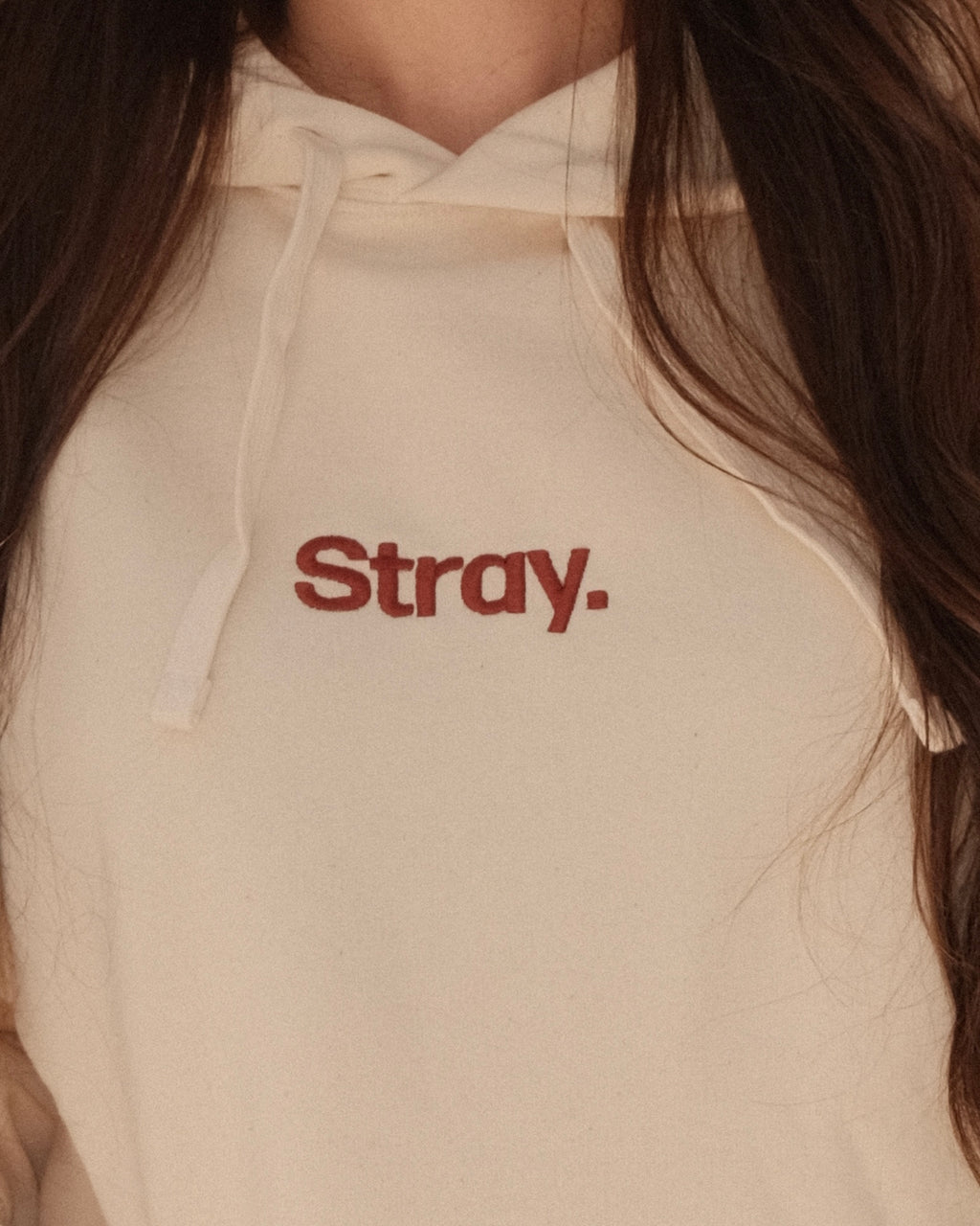 Embroidered Logo Hoodie – Natural