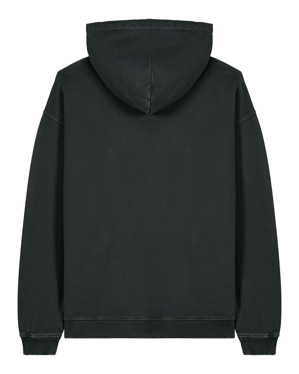 Embroidered Logo Hoodie – Vintage Black