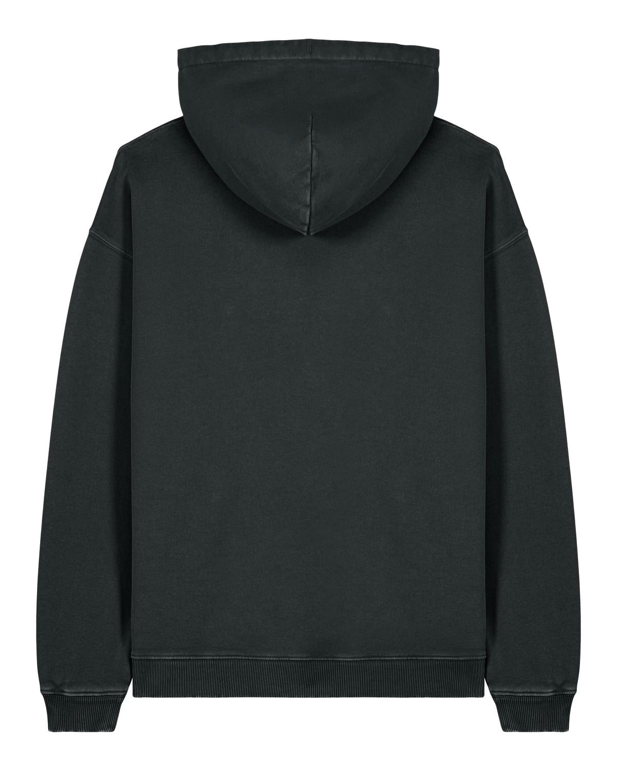 Embroidered Logo Hoodie – Vintage Black