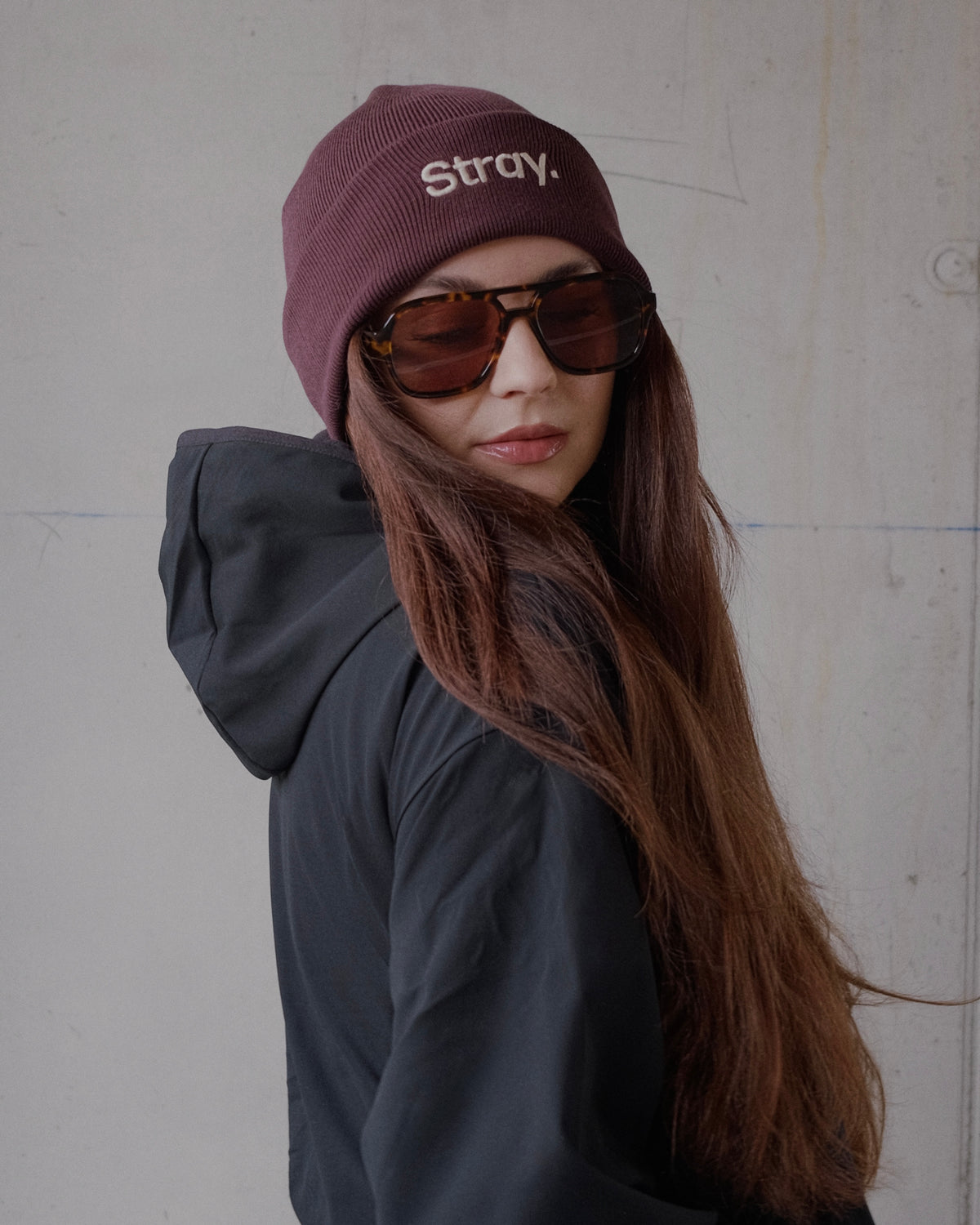 Stray. Beanie - Maroon